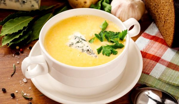 Суп овощной с сырными шариками